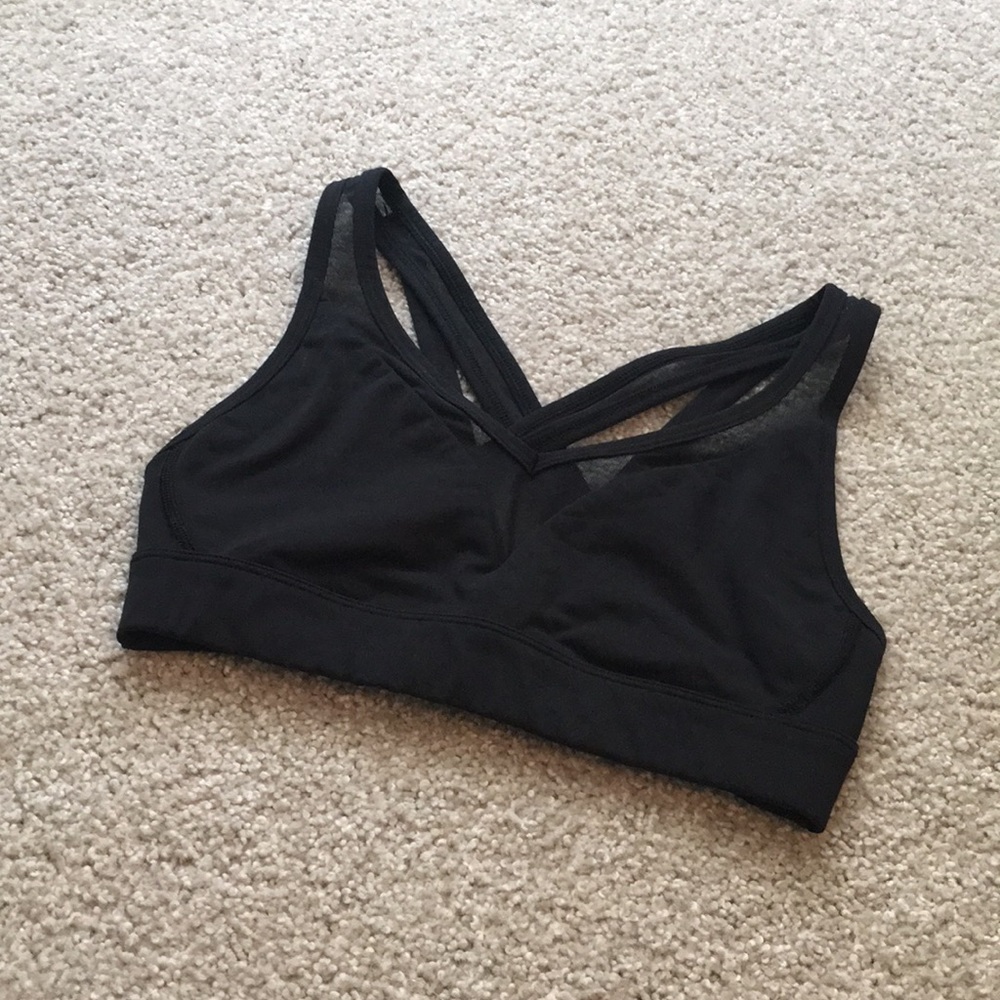 🦋SOLD🦋 Black Mesh lululemon bra